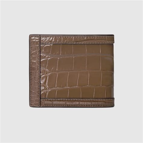 gucci mens crocodile wallet|discount gucci wallets for men.